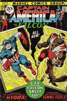 captain america and the falcon comic book cover