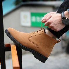 camel suede casual mountain boots Casual Lace-up Martin Boots For Outdoor Work, Casual Desert Boots For Outdoor Work, Casual High-top Martin Boots For Outdoor Work, Casual Chelsea Boots With Round Toe For Outdoor Work, Casual Chelsea Boots For Outdoor Work With Round Toe, Casual High-top Boots For Outdoor Work, High-top Casual Chukka Boots For Outdoor Work, Fall Outdoor Work Chukka Boots With Round Toe, Classic Lace-up Chukka Boots For Walking