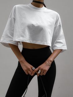 Short cropped style basic t-shirt with half sleeve and crewneck style. Model is wearing a MINUSEY ONE SIZE. ✔️ Free worldwide express shipping over $100✔️ Loved by 6,500+ customers✔️ Limited edition collections, maximum style⠀⠀⠀⠀⠀⠀⠀⠀⠀Stay ahead of the trend with can’t-find-anywhere-else staples. Your closet will thank you 💕 * MINUSEY ONE SIZE = EU 34-38, US 2-6* 100% Cotton* Dry clean* Made in Korea - Model Height: 173cm/5'8" (US4, EU36) Cheap Athleisure Crew Neck Cropped T-shirt, Cheap Relaxed Fit Sporty Crop Top, Cheap Athleisure Crew Neck T-shirt, Cheap Crew Neck T-shirt For Athleisure, Cheap Women's Cropped Athleisure T-shirt, Cheap Crew Neck T-shirt For Day Out, Affordable Oversized Gym Tops, Cheap Basic Cropped Shirt With Relaxed Fit, Cheap Athleisure Crop Top T-shirt