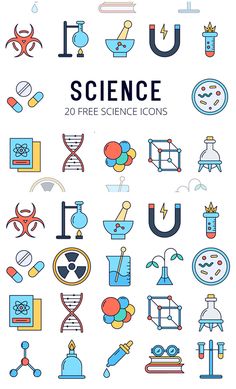 the cover of science 20 free science icons