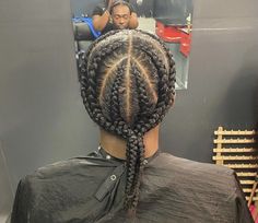 Large Single Braids, 4 Braids For Men, Braids For Black Men, Taper Fade Long Hair, Hair Plaits, Men's Braids