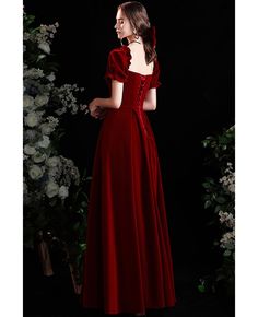 Buy retro formal long velvet burgundy evening party dress with square neckline at wholesale price online. Free shipping and pro custom service since 2009. Holiday Velvet Prom Dress, Burgundy Velvet Dress For Formal Occasions, Elegant Red Velvet Dress For Prom, Formal Red Floor-length Velvet Dress, Elegant Velvet Dress With Square Neck, Red Floor-length Velvet Dress, Red Velvet Floor-length Dress For Formal Occasions, Red Velvet Floor-length Dress For Party, Elegant Burgundy Velvet Party Dress