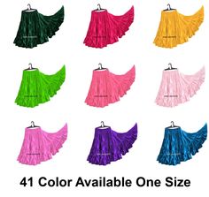 25 Yard 4 Tier skirt Women Belly Dance Color Casual Wear Spinning skirt S20-4 Stretch Flared Dance Skirt, Summer Dance Skirt With Stretch, Summer Dance Mini Skirt, Flared Lined Skirt For Dance, Stretch Flared Skirt For Dance, Stretch Skirt For Summer Dance, Fitted Belly Dance Skirt With Ruffles, Stretch Lined Skirt For Dance, Spring Dance Mini Skirt