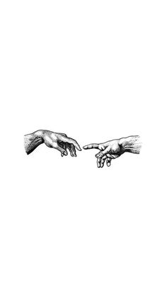 two hands reaching out towards each other