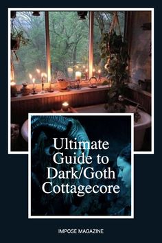 the ultimate guide to dark / goth cottage by impose magazine cover art print poster