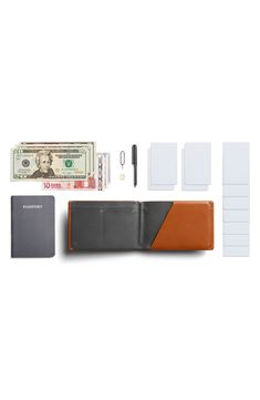 A spacious, well-organized interior means easy convenience for this travel-ready wallet that comes equipped with a micro-pen. Features like RFID shielding and a hidden cash compartment help protect you and your personal information on the road. Interior pen loop; passport compartment; slip pockets; four card slots Leather Imported Travel Wallet, Travel Wallets, Leather Working, On The Road, The Road, Card Slots, Slots, Caramel, Nordstrom