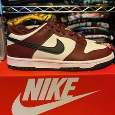 Brand New Size 5y Nike Dunk Low Gs Dark Team Red In Box Never Worn Nike University Red Round Toe Skate Shoes, Casual Custom Sneakers Burgundy With Round Toe, Casual Custom Sneakers In Burgundy With Round Toe, Red Nike Dunks, Team Red, Red Nike, Nike Air Max Plus, Air Max Plus, Nike Dunk Low