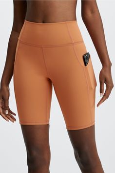 Oasis High-Waisted Pocket Short 9 Fabletics Sequoia female Activewear >> Womens >> Bottoms >> Shorts PureLuxe regular Training/Yoga and Studio 4-Way Stretch/Chafe-Resistant/Moisture-Wicking/Pockets/UPF Protection Buttery-soft feel with built-in storage Casual Yoga Activewear With Waistband, High Waist Biker Shorts With Pockets For Yoga, High Waist Yoga Activewear With Waistband, Versatile Activewear With Waistband For Yoga, Versatile Yoga Activewear With Waistband, Versatile Activewear For Yoga With Waistband, High Waist Orange Activewear For Workout, Orange High Waist Activewear For Workout, High Waist Yoga Pants For Light Exercise