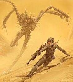 Alex Ries, Hyperion Cantos, Scifi Art, Character Design Cartoon, Arte Robot, Alien Concept Art, Monster Concept Art, Science Fiction Art