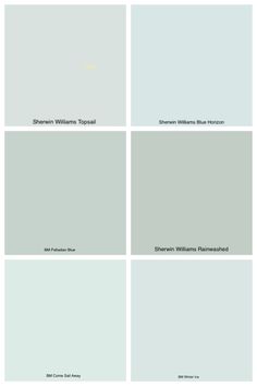 four different shades of gray paint with the same color and font on them, each one is