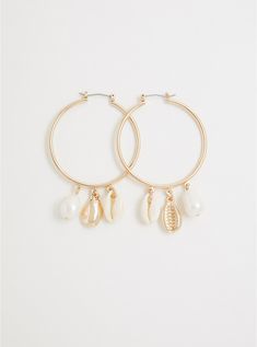 Cowrie Shell & Pearl Hoop Earrings, Gold Bar Earrings Studs, Glam Jewelry, 14k Gold Hoop Earrings, Small Gold Hoop Earrings, Ideas Jewelry, Triangle Earrings Stud, Geode Earrings, Emerald Earrings Studs, Hammered Hoop Earrings