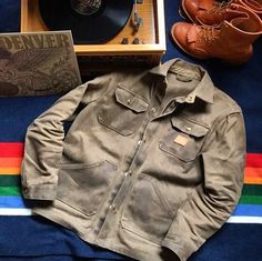 Waxed Canvas Jacket, Bald Men Style, Wax Canvas, Waxed Jacket, Mens Fashion Blazer, Biker Jackets, Carhartt Jacket, Denim Boots