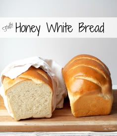 a loaf of white bread sitting on top of a cutting board