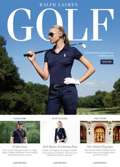 an image of a woman golf player on the website