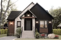 a house that is brown and white in the daytime