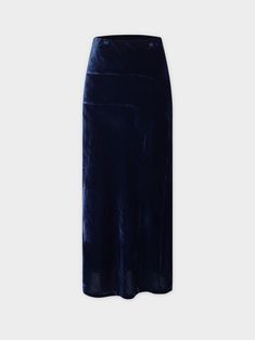 Get the perfect mix of comfort and style with our Velvet Slip Skirt-Navy! Featuring a luxurious material and a sophisticated navy color, this skirt is both fashionable and cozy. Velvet Skirt, Slip Skirt, Navy Color, Velvet, Skirt, Navy, Color