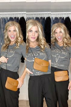 The #1 Accessory you will ever need! The Side Hustle-Versatile & Trendy #thesidehustle #smallpurse #adjustablebag #trendybag #smallbag #momlife #easyfashion Camping Shirts, Spring Break Outfit, 7 Jeans, Adjustable Bag, Shirts Ideas, Long Tank, Blazer Set, Black Books, Pocket Bag