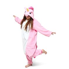 Nwt Newcosplay Adult Pink Unicorn Kigurumi Costume Pajama Onesie. Super Soft Fleece Material, Super Cute Fluffy Mane, And Tail. Button Front. Very Comfortable, And Oversized! Size Xl. Smoke/Pet Free Home. Unicorn Onesie, Adult Onesie Pajamas, Onesie Costumes, Animal Onesie, Unicorn Halloween, Adult Pajamas, Rainbow Outfit, Onesie Pajamas, Easy Costumes