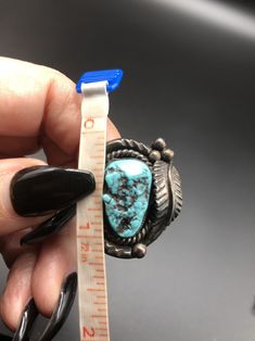 Large Amazing Navajo Sterling Silver Turquoise Leaf Ring Size 6.5 Vintage Sterling 925 Signed T.T. Please Read Below Please check out my other items! Tons of jewelry coming up for sale. I love to combine shipping on multiple items, and am happy to ship internationally. International bidders, please contact me with your location for a shipping quote. If there is anything wrong once the item is received and you are not happy, please contact me before leaving negative feedback so we can resolve any Southwestern Concho Ring Jewelry, Southwestern Turquoise Ring With Concho, Collectible Southwestern Turquoise Ring Stamped 925, Southwestern Turquoise Ring, Garnet And Gold, Leaf Ring, Ring Vintage, Turquoise Earrings, Silver Turquoise