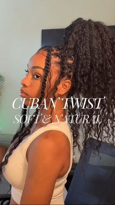 Black Girls Hairstyles Passion Twist, Cuban Twist Braids, Cuban Twist Hairstyles, Cuban Twist, Cuban Twist Hair, Twist Hairstyle, Passion Twists, Loc Hairstyles, Boho Twists