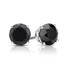 These are the nicest black stud earrings on the market, If you're looking for a strong life lasting set of fine black onyx stud earrings then look no further. These are made with the strongest 14k gold color of your choice and top quality black onyx with a metallic luster. * Black Onyx is known to be rivaled by Black diamond for their appearances are equal in quality of look and quality of luster. * In Feng Shui, the color black is associated with wealth and wisdom. It represents flexibility and Black Diamond Earrings For Gift, Classic Black Diamond Earrings For Gift, Classic Black Pierced Earrings, Classic Black Earrings, Minimalist Black Earrings For Anniversary, Internally Threaded Black Sterling Silver Earrings, Gift Black Diamond Round Earrings, Gift Round Black Diamond Earrings, Classic Round Onyx Earrings