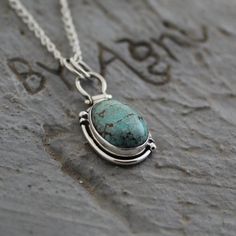 Turquoise Chrysocolla Gemstone Necklace, Handmade Turquoise Chrysocolla Necklace, Spiritual Turquoise Oval Pendant Necklace, Artisan Turquoise Oval Pendant Necklace, Turquoise Cabochon Chrysocolla Necklace, Handmade Turquoise Oval Pendant Necklace, Turquoise Chrysocolla Necklace For Gift, Unique Turquoise Cabochon Necklace, Turquoise Chrysocolla Oval Pendant Necklace