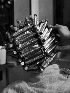 Photographic Print: Woman at Beauty Salon in curlers and tinfoil for permanent waves hairstyle in late 30's and 40's by Alfred Eisenstaedt : 24x18in Best Affordable Hair Dryer, Vintage Beauty Salon, Hair Dryer Brands, Vintage Hair Salons, Retro Updo, Permanent Waves, Waves Hairstyle, Alfred Eisenstaedt, Hair Waver