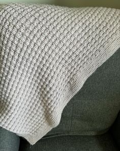 Handmade Knitted baby blanket in a waffle stitch pattern. This baby blanket is 32 inches in length and 30 inches in width. Waffle Stitch Baby Blanket, Knitted Baby Blanket, Waffle Stitch, Knitted Baby, Knitting Ideas, May 22, Baby Blanket Crochet, Handmade Knitting, Baby Blankets