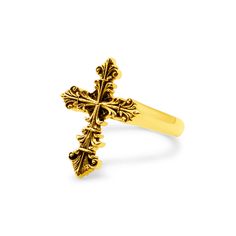 Delve into the depths of gothic mystique with our Lament Gold Cross Ring, a masterpiece that weaves the ancient symbolism of the cross with the enchantment of the macabre. This meticulously crafted ring is not merely an accessory; it's a somber ode to eternal beauty, shrouded in the shadows of the night. Stainless Steel  18K Gold Plating Cross: 20mm Goth Rings, Gold Goth, Nugget Jewelry, Gold Cross Ring, Gold Nugget Jewelry, Goth Ring, Gothic Jewellery, Bunny Nails, Eternal Beauty