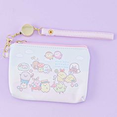 Sumikko Gurashi Travel Purse With Pass Compartment - Blippo Kawaii Shop Cute Travel Bag With Card Slots, Kawaii Portable Pouch For Travel, Kawaii Portable Travel Pouch, Kawaii Travel Zipper Pouch, Kawaii Zipper Travel Pouch, Cute Travel Pencil Case With Removable Pouch, Cute Daily Wallets With Zipper Closure, Kawaii Bags With Pen Slots For Everyday Use, Cute Travel Coin Purse