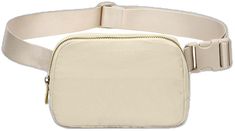 Large Capacity Beige Pouch Belt Bag, Trendy Beige Shoulder Belt Bag, Beige Chest Bag With Removable Pouch, Casual Beige Belt Bag With Detachable Strap, Beige Shoulder Belt Bag For Travel, Beige Pouch Belt Bag With Detachable Strap, Beige Pouch Belt Bag With Zipper Closure, Rectangular Beige Belt Bag For Travel, Casual Beige Crossbody Belt Bag