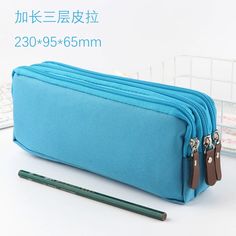 45650405982425 Zipper Pencil Case, Office Materials, Korean Stationery, Tool Bags, Pencil Bag, Pencil Bags, Pencil Pouch, School Office, Pencil Case