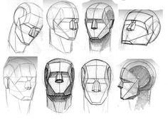 an image of various facial shapes