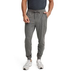 For workouts or weekends, the Jockey EVERACTIVE Knit Jogger always has you covered. Featuring ultra comfy fabric and a drawstring waistband, this pair comes equipped with sporty style and performance finishes. Comfy Solid Activewear With Elastic Waistband, Sporty Joggers With Elastic Waistband And Comfort Stretch, Cotton Joggers For Workout During Sports Season, Athleisure Activewear With Drawstring For Loungewear, Casual Sports Sweatpants With Drawstring, Sporty Stretch Sweatpants With Ribbed Waistband, Casual Activewear With Functional Drawstring For Loungewear, Comfy Relaxed Fit Activewear With Drawstring, Comfy Sports Bottoms With Elastic Waistband