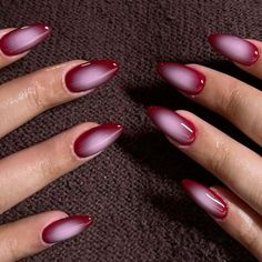 FREE SHIPPING ON ORDERS $9.95+ Buy 3 Get 1 More Free CODE: 4YOU Buy 5 Get 5 More Free CODE: 5FREE Gothic Stiletto Nails, Tato Henna, Nail Salon Design, Cherry Nails, Easy Nails, Almond Nail, Nail Swag, Gradient Nails, Nailed It