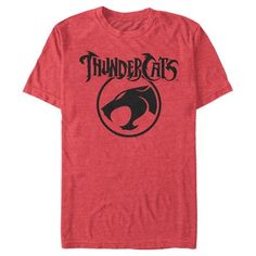 Flee Thundera, and watch out for the Mutants of Plun-Darr in this officially licensed ThunderCats Circle Logo Men's Red Graphic T-Shirt. Your favorite classic 80s cartoon comes to life in this vintage-inspired tee that shows off the text: "Thundercats"  along with the classic circle logo across the front. Heed the battle cry of "Thunder... thunder - thunder - THUNDERCATS, HOOOOOOOOOOOO!" with this super cool men's tee that is perfect for ThunderCats fans and enthusiasts everywhere! Vada Cavell, Thundercats Logo, Lexa Kom Trikru, Quinn Fabray, Battle Cry, 80s Cartoon, Circle Logo, Cat Icon, Circle Logos