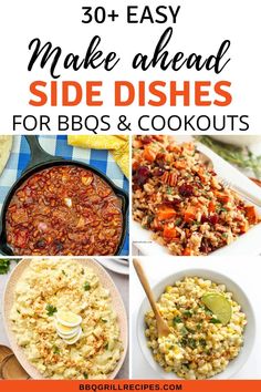 the ultimate guide to make ahead side dishes for bbqs and cookouts