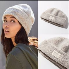 Brand New With Tags Cute And Stylish Beanie Hat Oatmeal Color White White Warm Casual Bonnet, Casual Warm White Bonnet, Casual White Hat For Cold Weather, Casual White Hats For Cold Weather, Cozy White Hat, Cream Beanie Hat For Everyday, Cream Everyday Beanie Hat, Everyday Cream Beanie Hat, Cozy White Hat One Size