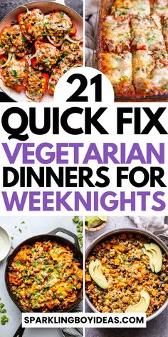 Explore our vegetarian dinner recipes, perfect for quick weeknight meals and satisfying comfort food. Discover easy healthy vegetarian meals that the whole family will love. From one-pot vegetarian recipes to high-protein vegetarian dinners, we've got you covered. Dive into our budget-friendly plant-based meals, including delicious vegetarian pasta recipes, vegetarian casseroles, vegetarian crockpot recipes, and lentil recipes for creative dinner ideas. So try these family-friendly dinner ideas. Creative Dinner Ideas, Healthy Vegetarian Meals, Pasta Recipes Vegetarian, Vegetarian Casserole, Vegetarian Crockpot Recipes