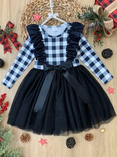 Plaid never goes out of fashion, and our tutu dress is the type of simple chic that your fashionista lives for in the wintertime. Coordinate with her favorite color accessories for the ultimate holiday outfit! Toddler Flower Girls, Winter Parties, Girls Dress Outfits, Toddler Flower Girl Dresses, Infant Flower Girl Dress, Tea Party Dress, Christening Outfit, Baby Christmas Outfit