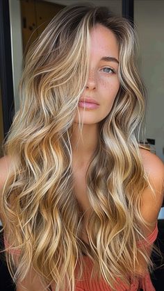 Golden Summer Blonde, Sunshine Blonde Hair, Warm Summer Blonde Hair, Golden Hair Color Honey, Sun Kissed Hair Blonde, Warm Balayage Blonde, Golden Blonde Highlights On Brown Hair, Warm Ash Blonde Hair, Golden Blonde Hair With Highlights