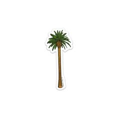 a palm tree sticker on a white background