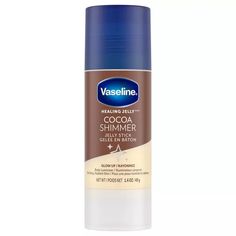 Buy Vaseline Jelly Stick Cocoa Shimmer, 1.4 oz at Walmart.com Moisturizer Stick, Vaseline Cocoa, Vaseline Cocoa Butter, Body Luminizer, Dry Skin Lotion, Vaseline Original, Vaseline Jelly, Pure Cocoa Butter, Healing Dry Skin