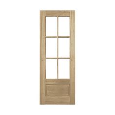 a wooden door on a white background