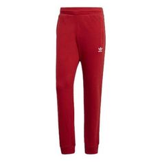 Men's Adidas originals Red Sports Pants/Trousers/Joggers DX3618 Red Athleisure Joggers For Jogging, Adidas Casual Joggers, Adidas Athleisure Joggers With Pockets, Red Sportswear Sweatpants For Jogging, Adidas Loungewear Bottoms, Adidas Jogging Pants With Logo, Casual Adidas Joggers With Logo, Adidas Logo Cotton Joggers For Streetwear, Adidas Cotton Joggers For Streetwear