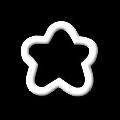 a black and white photo of a star shaped object