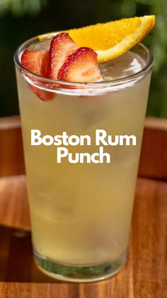 Boston Rum Punch Summertime Drinks