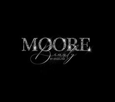 the logo for moore beauty, an all - natural skin care brand that is currently in stores