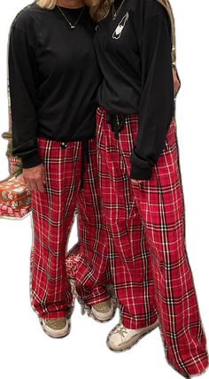 Flannel Pj Pants, Adult Pajamas, Red Plaid Flannel, Manhattan Beach, Pj Pants, Plaid Flannel, Red Plaid, Manhattan, Gender Neutral