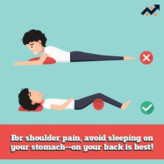 Sleeping on your back will avoid painful pressure to your shoulder muscles. Shoulder Muscles, Your Back, Muscles, Healthy Lifestyle, Sleep, Lifestyle